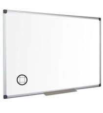Lavagna magnetica Maya a quadretti - 90 x 120 cm - bianco - Bi-Office
