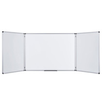 Lavagna magnetica Maya Trio - 90 x 240 cm (aperta) - bianco - Bi-Office