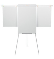 Lavagna portablocco Classic con cavalletto - 100 x 68,5 cm - bracci estensibili - bianco - Nobo