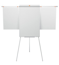 Lavagna portablocco Classic con cavalletto - 100 x 68,5 cm - bracci estensibili - bianco - Nobo