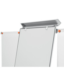 Lavagna portablocco Classic con ruote - 100 x 70 cm - bracci estensibili - bianco - Nobo