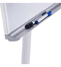 Lavagna portablocco mobile - 70 x 100 cm - bianco - Starline