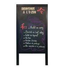 Lavagna Sandwich - cavalletto nero - 69 x 125 cm - Securit