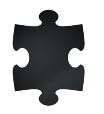 Lavagne da parete XXL Puzzle - 40 x 29,6 cm - Securit