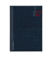 Libro prenotazioni ristorante 2027 - con copertina similpelle imbottita - 21 x 30 cm - blu