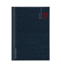 Libro prenotazioni ristorante 2027 - con copertina similpelle imbottita - 21 x 30 cm - blu