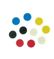 Magneti - diametro 2,4 cm - colori assortiti - Nobo - conf. 10 pezzi