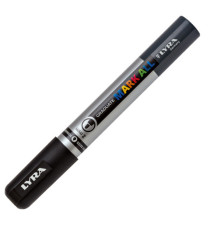 Marcatore a base d'acqua Graduate Mark All  - punta tonda 2mm - nero - Lyra