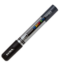 Marcatore a base d'acqua Graduate Mark All  - punta tonda 2mm - nero - Lyra