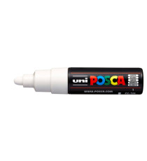 Marcatore a base d'acqua Uni Posca  PC7M - punta tonda large 4,5 mm-5,5mm - bianco - Uni Mitsubishi