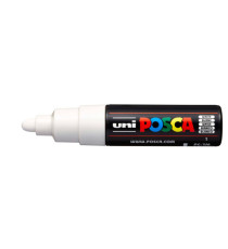 Marcatore a base d'acqua Uni Posca  PC7M - punta tonda large 4,5 mm-5,5mm - bianco - Uni Mitsubishi