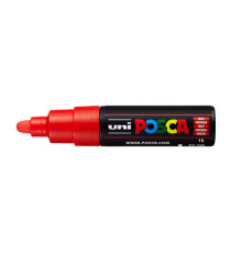 Marcatore a base d'acqua Uni Posca  PC7M - punta tonda large 4,5 mm-5,5mm - rosso - Uni mitsubishi