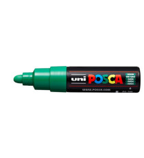 Marcatore a base d'acqua Uni Posca  PC7M - punta tonda large 4,5 mm-5,5mm - verde - Uni mitsubishi