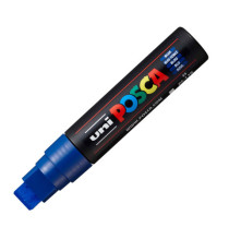 Marcatore a base d'acqua Uni Posca PC17K - punta extra large a scalpello 15,0mm  - blu - Uni Mitsubishi