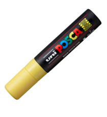 Marcatore a base d'acqua Uni Posca PC17K - punta extra large a scalpello 15,0mm  - giallo - Uni Mitsubishi