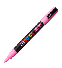 Marcatore a base d'acqua Uni Posca PC3M  - punta fine da 0,9mm a 1,3mm - rosa - Uni Mitsubishi