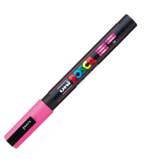 Marcatore a base d'acqua Uni Posca PC3M  - punta fine da 0,9mm a 1,3mm - rosa - Uni Mitsubishi