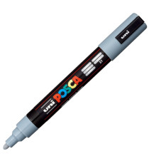 Marcatore a base d'acqua Uni Posca PC5M  - punta tonda media da 1,8mm a 2,5mm - grigio - Uni Mitsubishi