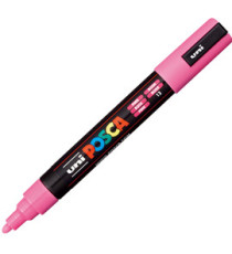 Marcatore a base d'acqua Uni Posca PC5M  - punta tonda media da 1,8mm a 2,5mm - rosa - Uni Mitsubishi