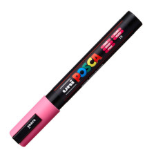 Marcatore a base d'acqua Uni Posca PC5M  - punta tonda media da 1,8mm a 2,5mm - rosa - Uni Mitsubishi
