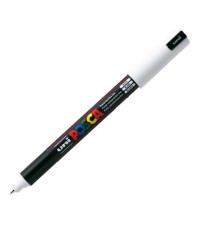 Marcatore a base d'acqua Uni Posca Pen PC1M - punta extra fine 0,7mm - bianco  - Uni Mitsubishi
