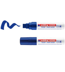 Marcatore a gesso liquido 4090 - punta scalpello - da 4 a 15mm - Edding - astuccio 4 pezzi