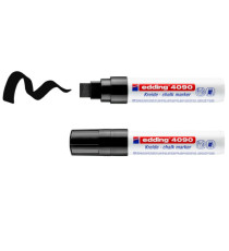 Marcatore a gesso liquido 4090 - punta scalpello - da 4 a 15mm - Edding - astuccio 4 pezzi