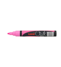 Marcatore a gesso liquido Uni Chalk Marker - punta tonda da 1,80-2,50mm - rosa fluo - Uni Mitsubishi