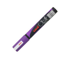 Marcatore a gesso liquido Uni Chalk Marker - punta tonda da 1,80-2,50mm - viola - Uni Mitsubishi