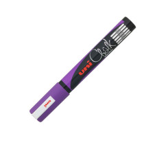 Marcatore a gesso liquido Uni Chalk Marker - punta tonda da 1,80-2,50mm - viola - Uni Mitsubishi