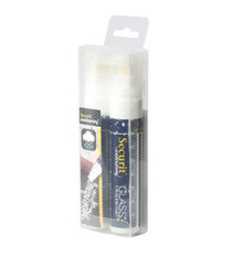 Marcatore a gesso liquido waterproof - punta fine 7,00 - 15,00 mm - bianco - Securit - conf. 2 pezzi