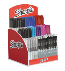 Marcatore acrilico punta fine + penna gel a sfera - colori assortiti - Sharpie - expo 144 pezzi
