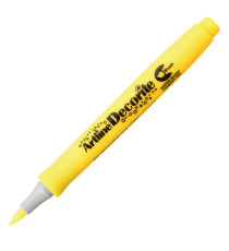 Marcatore Decorite - punta pennello - giallo - Artline