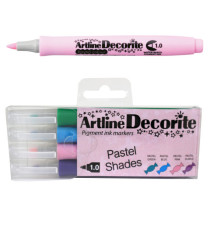 Marcatore Decorite - punta tonda - colori assortiti - Artline - espositore 156 pezzi