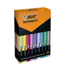 Marcatore Intensity - colori assortiti - Bic - 24 pezzi