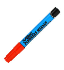 Marcatore permanente - per idraulica - punta tonda - 1,5 mm - rosso - Artline