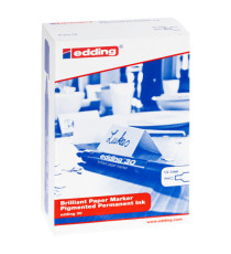 Marcatore permanente 30 - punta tonda - da 1,5 a 3 mm  - blu - Edding
