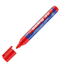 Marcatore permanente 30 - punta tonda - da 1,5 a 3 mm  - rosso - Edding