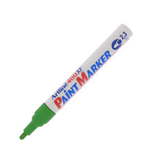 Marcatore permanente A 400 - a vernice - punta tonda - 2,3 mm - verde - Artline