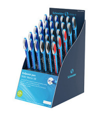 Penne a sfera Slider Memo XB - blu/nero/rosso assortiti - Schneider - expo 30 pezzi