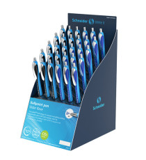 Penne a sfera Slider Rave - blu/nero assortiti - Schneider - expo 30 pezzi