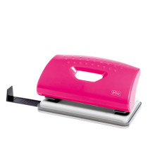 Perforatore 1260 - max 10 fogli - 2 fori - passo 8 cm - colori assortiti - Lebez