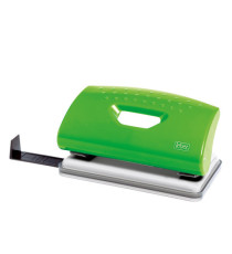 Perforatore 1260 - max 10 fogli - 2 fori - passo 8 cm - colori assortiti - Lebez