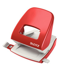 Perforatore 5008 - passo 8 cm - max 30 fogli - 2 fori - rosso - Leitz