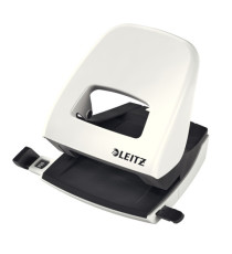 Perforatore 5008 New NeXXt WOW - passo 8 cm - max 30 fogli - 2 fori - bianco perla - Leitz
