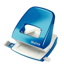 Perforatore 5008 New NeXXt WOW - passo 8 cm - max 30 fogli - 2 fori - blu metallizzato - Leitz