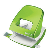 Perforatore 5008 New NeXXt WOW - passo 8 cm - max 30 fogli - 2 fori - verde lime - Leitz