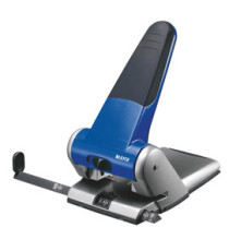 Perforatore 5180 - passo 8 cm - max 65 fogli - 2 fori - blu - Leitz