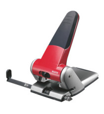 Perforatore 5180 - passo 8 cm - max 65 fogli - 2 fori - rosso - Leitz