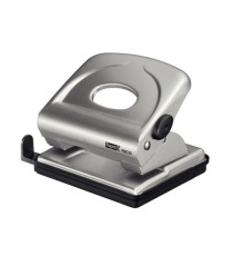 Perforatore FMC25+ - max 30 fogli - 2 fori - passo 8 cm - argento - Rapid